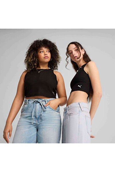 Puma WARDROBE ESS Ribbed Crop Top