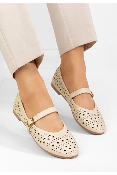 B T Shoes Balerini dama Porsha bej