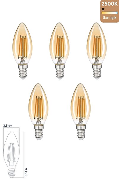 Heka Rustik Led Ampul 6W E14 2500K Gün Işığı ERD-34