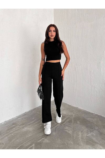 modayaselam Palazzo Fabric Trousers