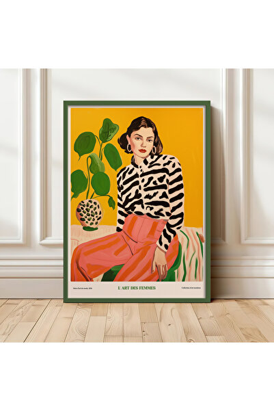 HOMEPACK Single Wooden Framed Painting One Piece Poster Painting Tk/1311