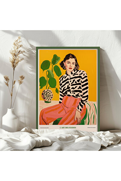 HOMEPACK Single Wooden Framed Painting One Piece Poster Painting Tk/1311