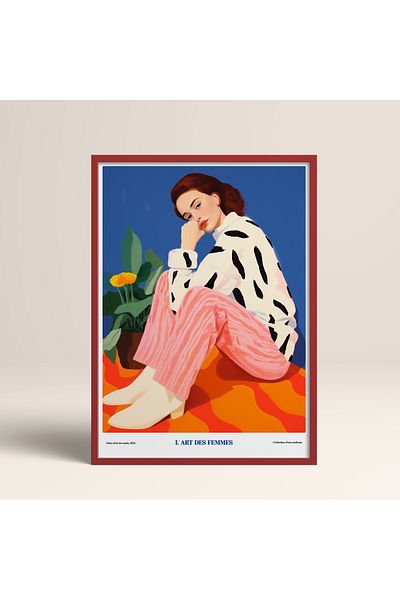 HOMEPACK Single Wooden Framed Painting One Piece Poster Painting Tk/1310