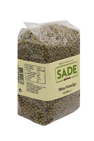 Sade Organik Sade Gurme Maş Fasulye 500 Gr. 2'li Ppaket