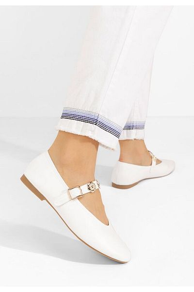 B T Shoes Balerini dama Christena albi