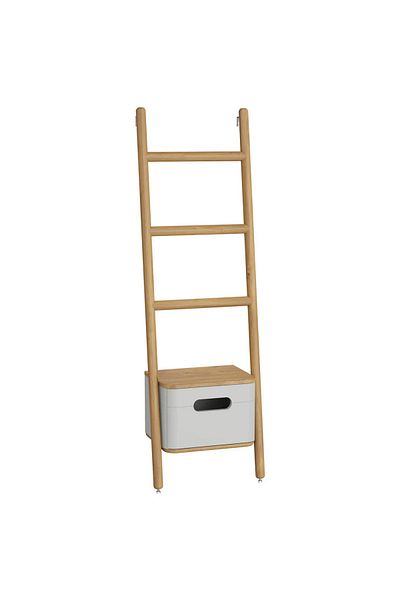 VitrA Suport vertical gri deschis tip scara pentru prosop baie, cu sertat, culoare mat