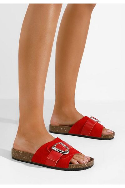 B T Shoes Papuci dama Isabelle rosii