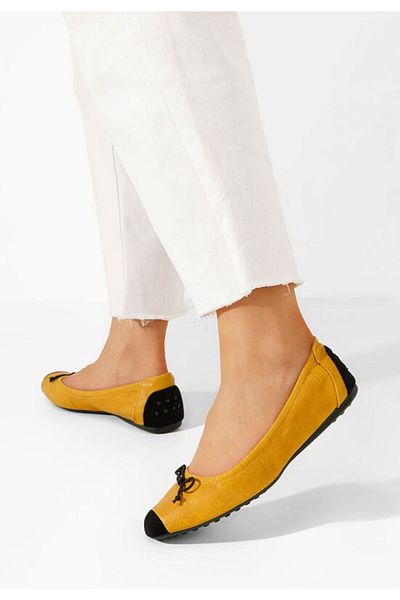 B T Shoes Balerini dama Amania V3 galbeni