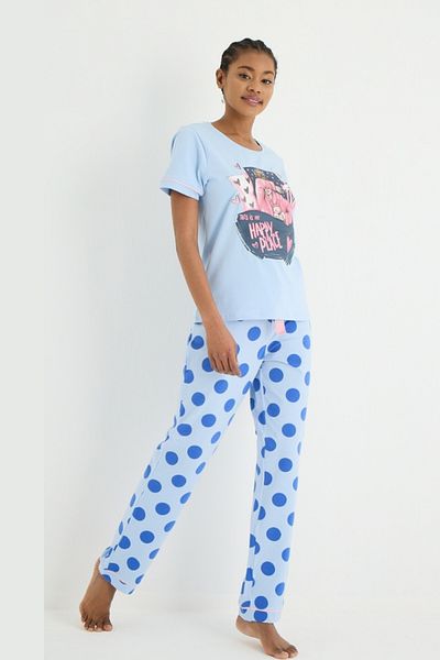 İPEKTENİM Set pijamale imprimate cu buline