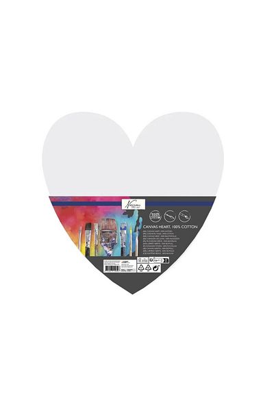 Nassau fine art Heart Shaped Painting Canvas 29 Cm