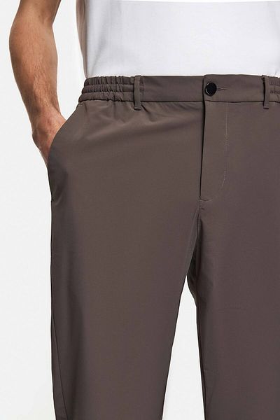 D'S Damat Παντελόνι Jogger με χαλαρή εφαρμογή Mink Dobby Λεπτό και ελαφρύ Rpt