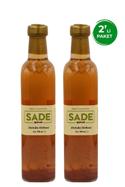 Sade Organik Detoks Sirkesi 500 ml 2'li Paket