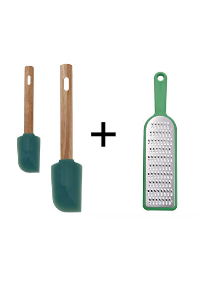 IKEA BÄCKRÖDING 2'li spatula ve UPPFYLLD Rende Seti