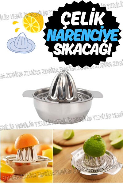 Yenilig Stainless Steel Lemon Pomegranate Squeezer Ergonomic Design Core Filter Durable and Easy to Clean