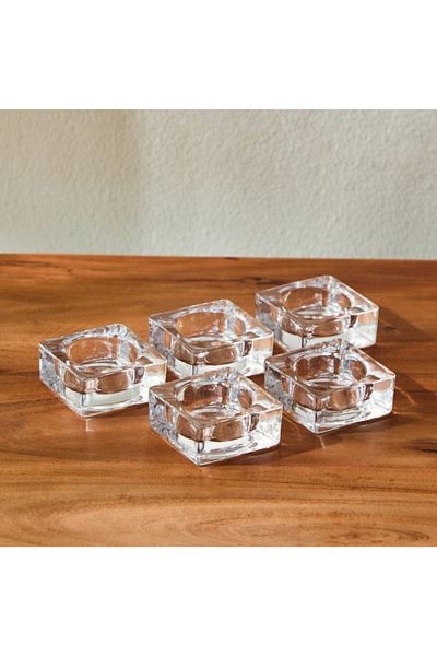 Home Box Kler 5-Piece Candleholder Set - 5.5x5.3x2.2 cm