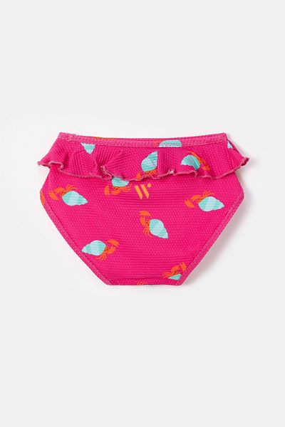 Woody Μπικίνι Bottom - 960-Crab Printed Pink
