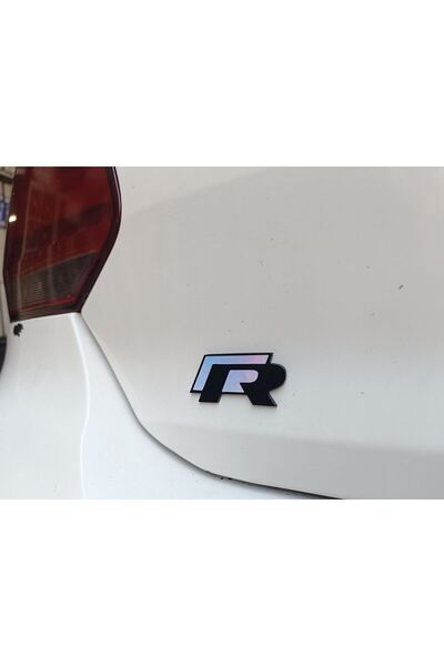 Sticker Works شعار Vw R - تصميم ثلاثي الأبعاد