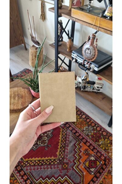 EFE DERİ حافظة رخصة السيارة مخيطة من الجلد وواقي الترخيص