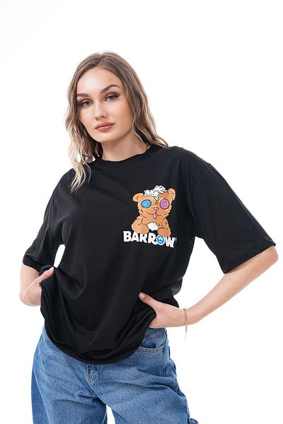 ŞİMAL Women's Back Print Detailed Crew Neck Oversize T-Shirt 250117   -