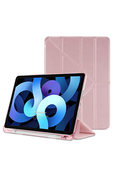 Microsonic Apple iPad Air 11 2025 Kılıf (A3266-A3267) Origami Pencil Rose Gold