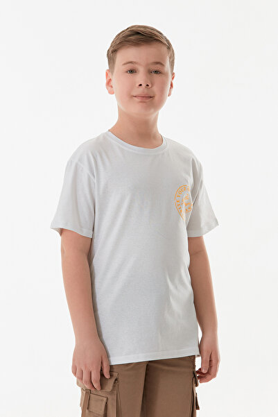 Fulla Moda Μπλουζάκι για αγόρι με στάμπα από 100% βαμβάκι