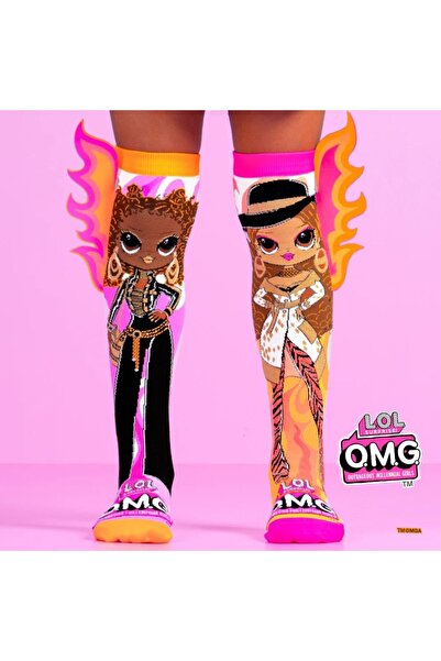 MADMIA Șosete lungi colorate pentru fete fantasy LOL bee the Queen 6-99 ani