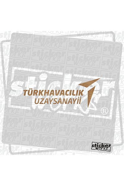 Sticker Works Αυτοκόλλητο τουρκικής αεροπορίας διαστημικής βιομηχανίας