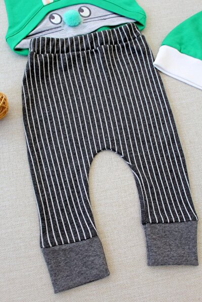 Tomuycuk 3-Piece Green Baby Boy Set 3-6-9-12 Months Sweat Baby Sets Outfits Baby Clothing