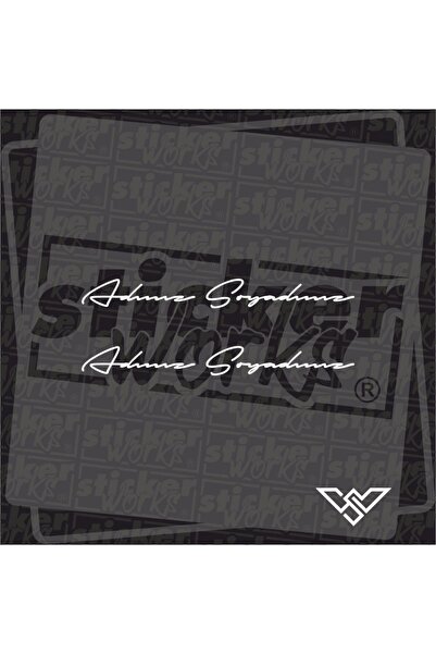 Sticker Works 2 Adet El Yazısı Sticker