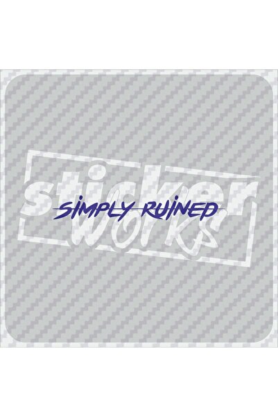Sticker Works Autocolant simplu ruinat