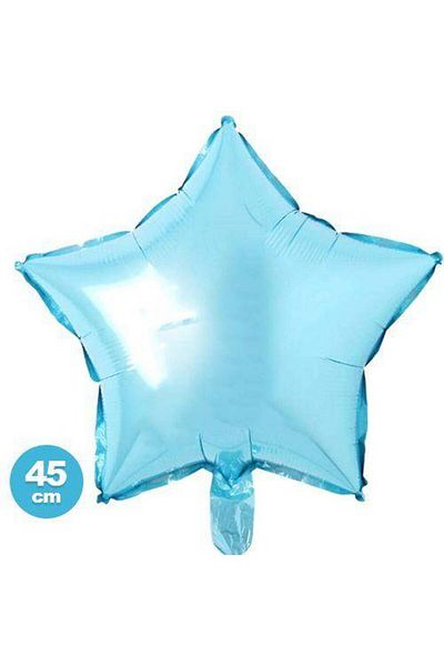 Parti Dükkanım Star Foil Balloon - Light Blue (45 cm)