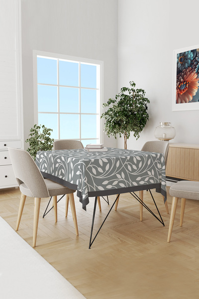 Moud's Siva flora serija Sa deznom Okruglo Antilop Bezbrižno Stolnjak