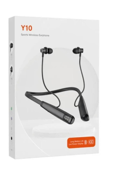 BLOOFY TECH Y10 Sporcu Bluetooth Kulaklık Lcd Şarj Göstergeli Boyun Bantlı 10...