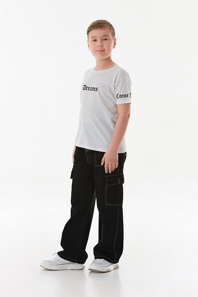 Fulla Moda Μπλουζάκι για αγόρι με στάμπα 100% Cotton Dreams