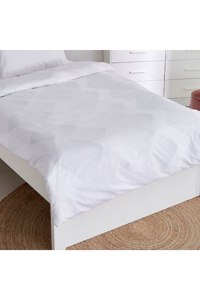 Home Box Ballina 2-Piece Solid Cotton Single Duvet Cover Set - 135x200 cm