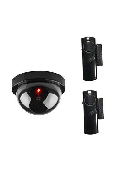 LOREX LR-SK04-4444S1 Güvenlikli Hırsız Alarm Set Lorex siyah kapı pencere ,Caydırıcı Dome Kamera 2Lİ