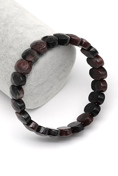 Alibaba Doğaltaş Garnet Doğal Taş Bileklik 9 x 13 mm Özel Kesim