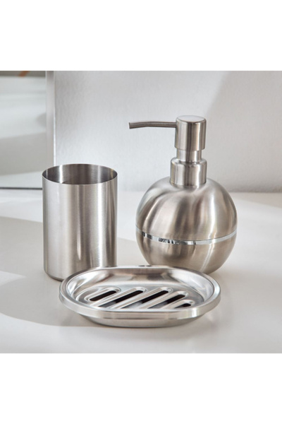 Home Box Arc 3-Piece Stainless Steel Bathroom Accessory Set