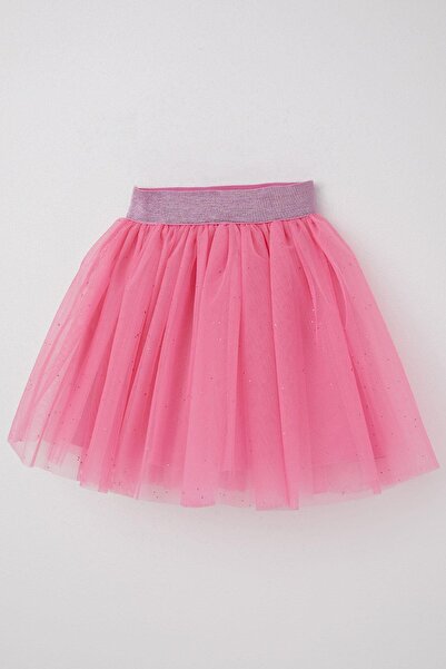 Breeze Girl's Tutu Skirt Glittery Elastic Waist 5-10 Years, Pink