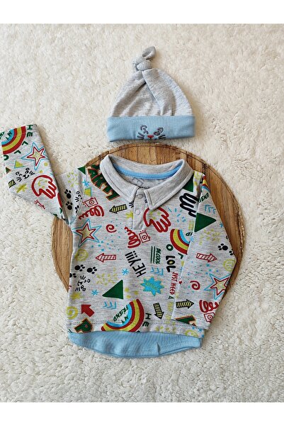 Tomuycuk 3-Piece Blue Baby Boy Set 3-6-9-12 -18 Months Baby Sets Clothes Baby Clothing Gift