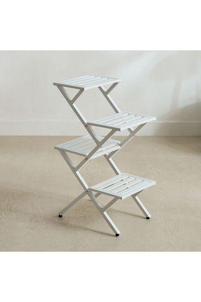 Home Box Vista Modern Metal 4-Tier Planter Stand - 37.5x25.5x61.5 cm