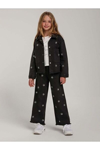 Zekids Σετ παντελόνι τζιν με παλτό για κορίτσια