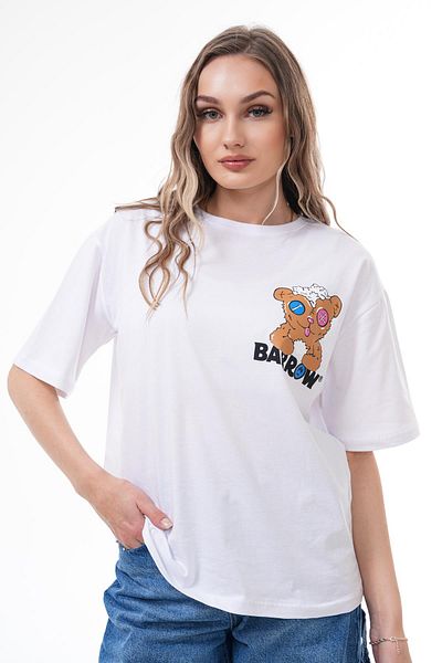 ŞİMAL Women's Back Print Detailed Crew Neck Oversize T-Shirt 250117   -