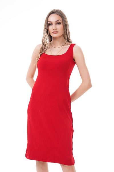 ŞİMAL Rochie de damă cu decolteu în U cu nervuri 250065   -
