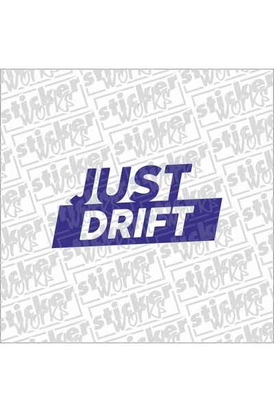 Sticker Works Autocolant Just Drift - Albastru Parlament