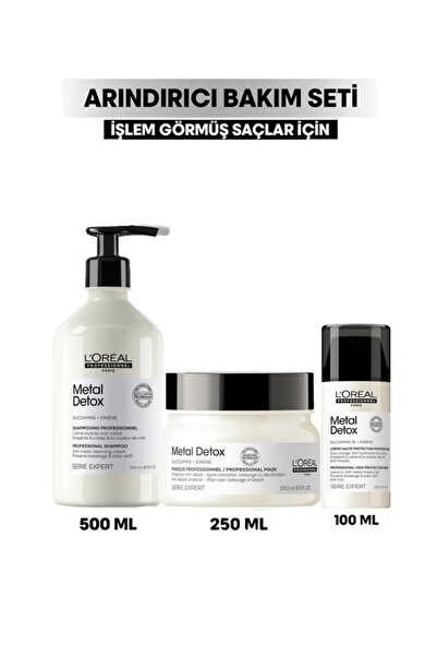 L'oreal Professionnel Loreal Professionnel Metal Detox 500 ml Saç Bakım Seti