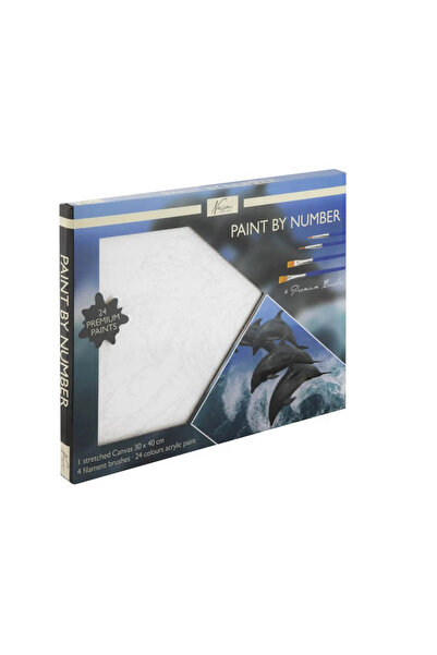 Nassau fine art Set pictura pe numere 30×40 cm cu 24 culori si 4 pensule - De...
