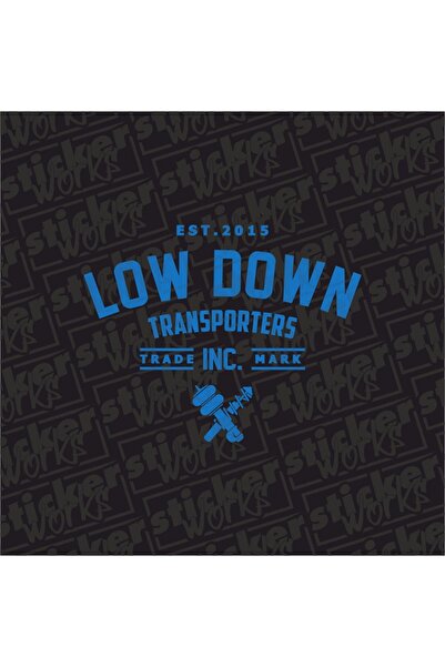 Sticker Works Autocolant pentru parbriz din spate Low Down Transporters