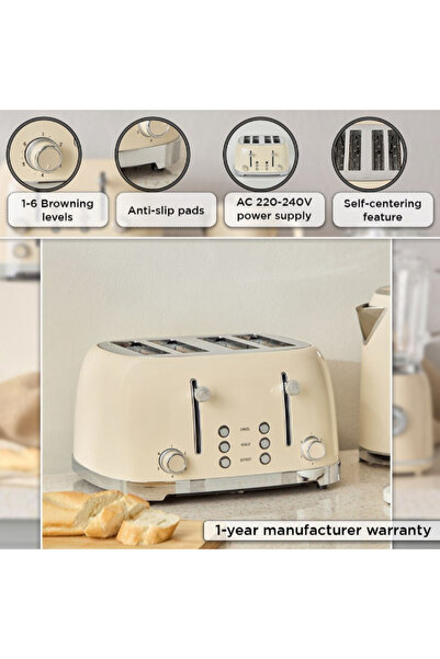 Home Box 1630 W Elekt 4-Slice Toaster