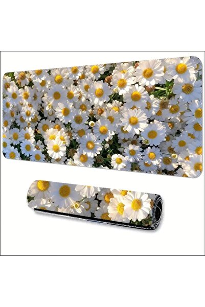 sgeteknoloji 70X30 سم ديزي تحت عنوان قاعدة غير قابلة للانزلاق سرعة سطح الألعاب لوحة ماوس الألعاب